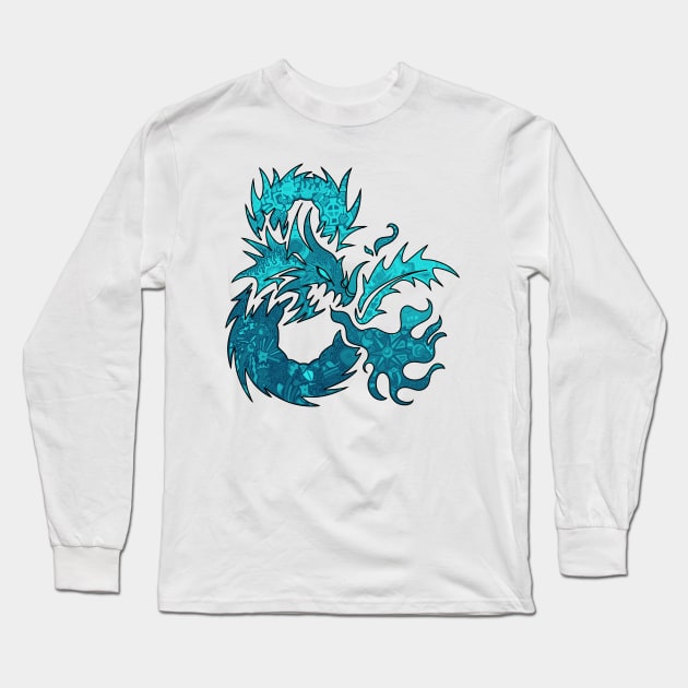 Ice dragon Long Sleeve T-Shirt by paintchips